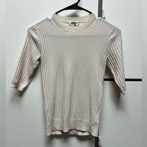 Acne Ribbed Top - Size XXS